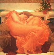 Lord Frederic Leighton Flaming June painting